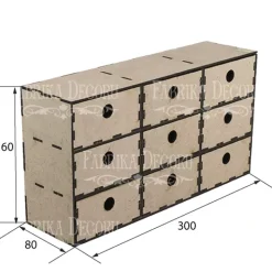 Clearance Mueble cajonera en DM Organización
