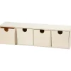 Discount Mueble de madera cuatro cajones Organización|Maderas