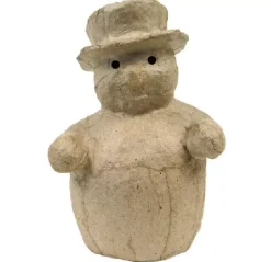 Discount Muñeco de nieve pequeño de papel maché Cartón Y Papel Maché