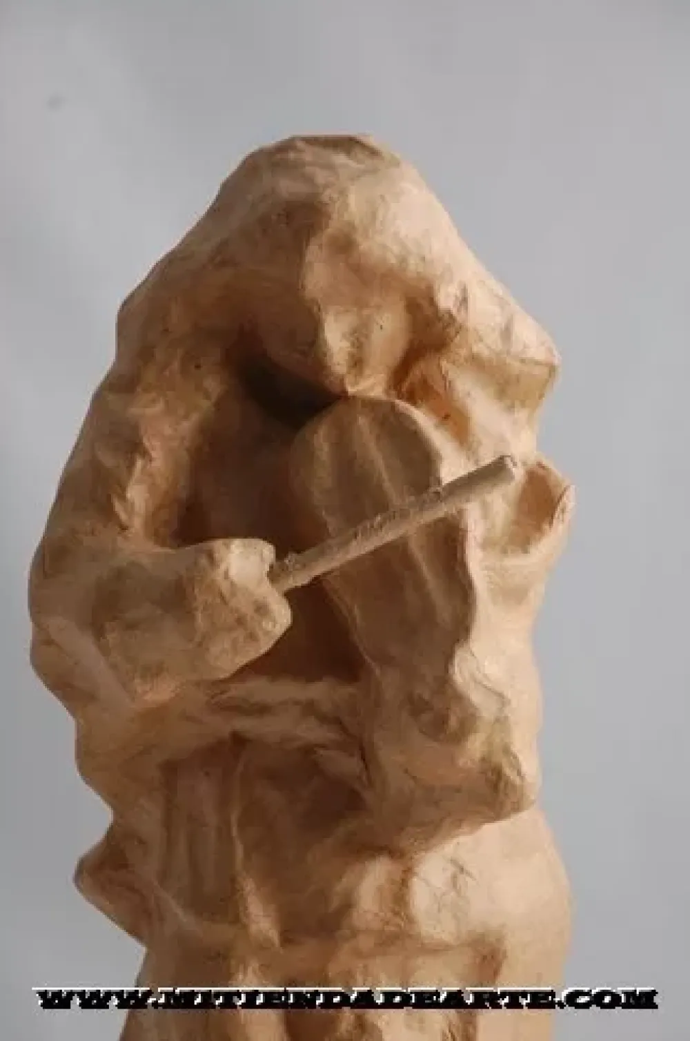 Sale Ángel de pie con violín de cartón Cartón Y Papel Maché|Navidad