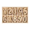 Hot Números de madera 3cm Calendarios De Adviento