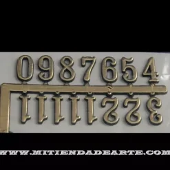 Discount Números Árabes en resina de plástico adhesivos pintados en dorado Relojes