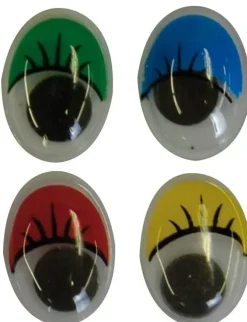 Hot Ojos Movibles Ovalados Multicolor Goma Eva Fofuchas