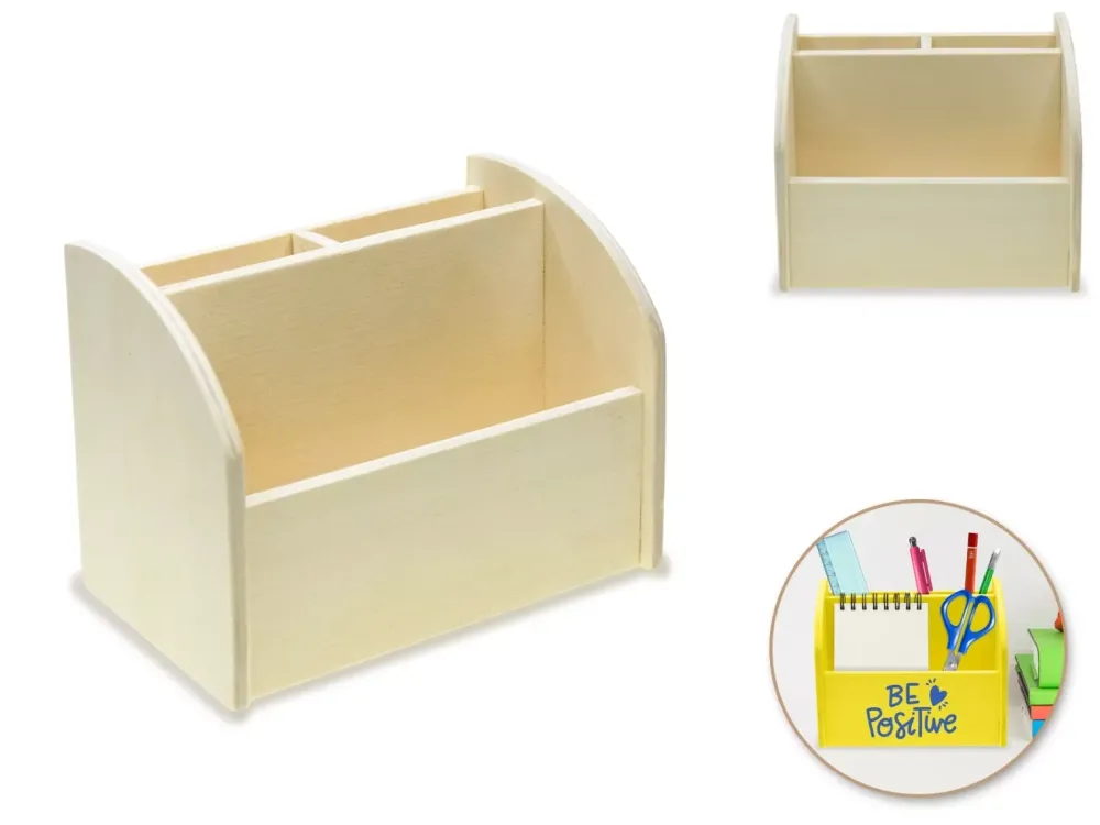 Outlet Organizador de Escritorio de Madera Maderas|Organización