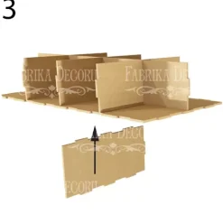 Sale Organizador rectangular de escritorio con dos cajones en DM Organización