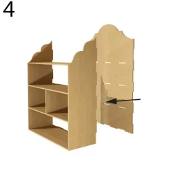Online Organizador rectangular de escritorio con cuatro cajones en DM Organización