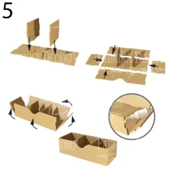 Online Organizador rectangular de escritorio con cuatro cajones en DM Organización