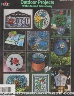 Hot Outdoor Projects with stained Glass Inlay Cerámica Y Vidrio