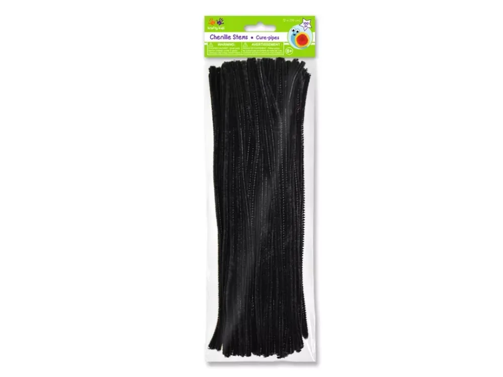 Discount Pack de Chenilla Negro Goma Eva Fofuchas