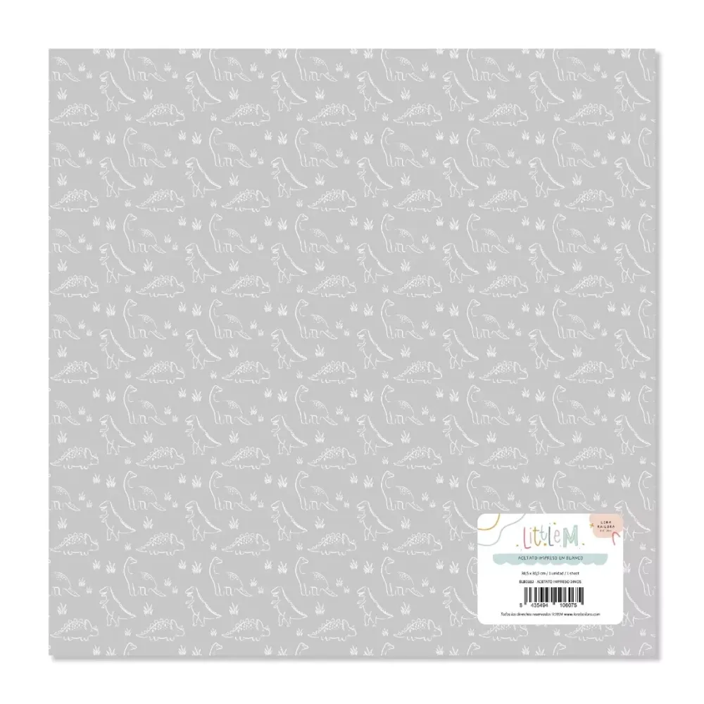 Hot Papel de acetato Little M 30x30cm Papeles