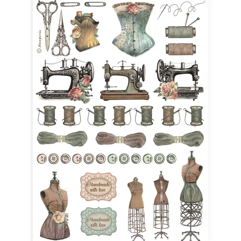 Hot Papel de arroz Accesorios de Costura Best Sellers 21x30cm Papeles|Decoupage