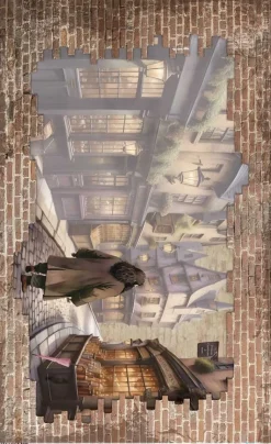 Clearance Papel de arroz Alley Wizarding Adventure III 54x33cm Decoupage|Papeles