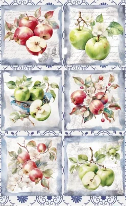 Outlet Papel de Arroz Apples III Fruits Market 54x33cm Decoupage