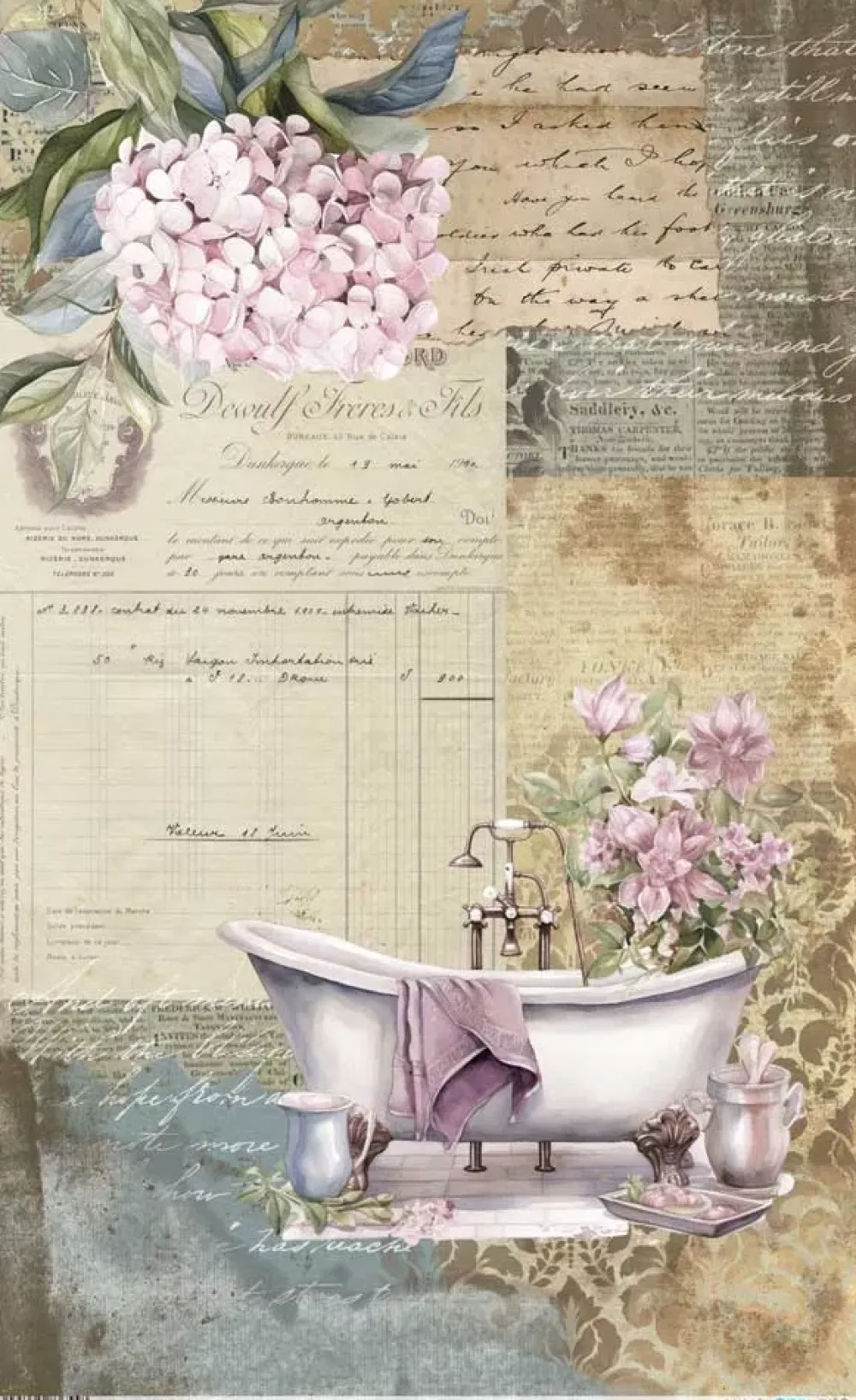 Best Papel de Arroz Baño I Home & Deco Bath and Kitchen 54x33cm Decoupage