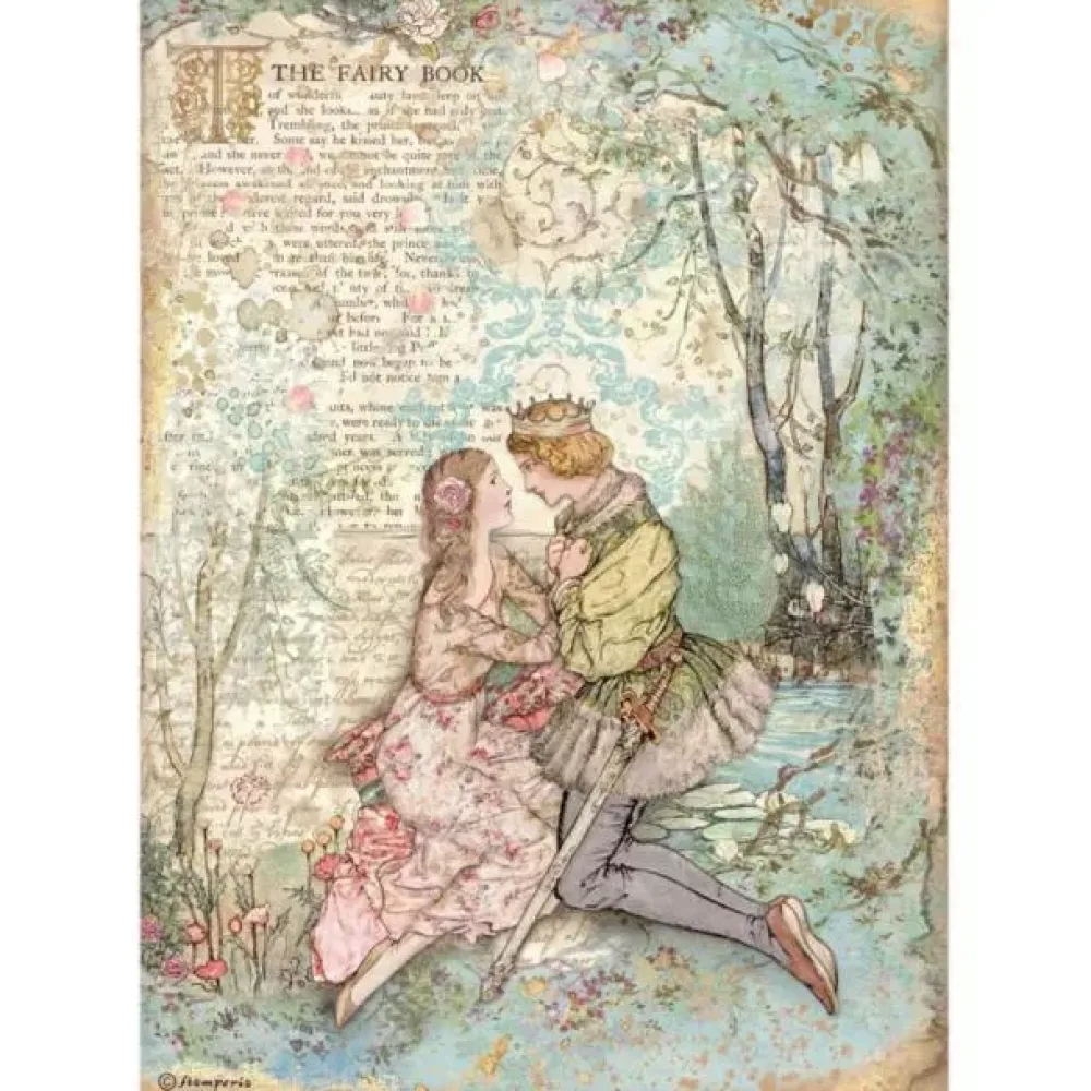 Hot Papel de Arroz Beauty Lovers Sleeping Beauty A4 Papeles|Decoupage