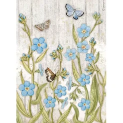 Outlet Papel de Arroz Butterfly Romantic Garden House A4 Papeles|Decoupage
