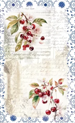 Discount Papel de Arroz Cherrys II Fruits Market 54x33cm Papel Y Decoupage
