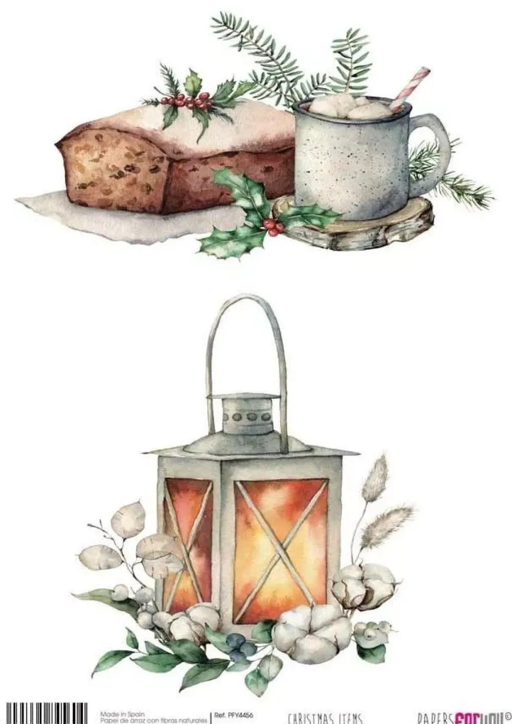 Online Papel de Arroz Christmas Items 30x21cm Papeles|Decoupage