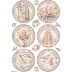 Discount Papel de Arroz Círculos You And Me 21x29cm Papeles|Decoupage