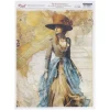 Best Papel de Arroz Dama Vintage 29x42cm Decoupage