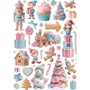 Best Papel de arroz Elementos Romantic Candy Christmas 21x30cm Papeles|Decoupage