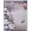 New Papel de Arroz Flores, Reloj y Mariposa 29x42cm Decoupage|Papeles
