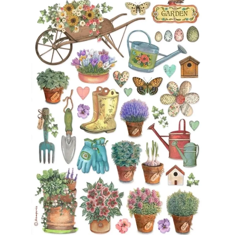 Best Papel de arroz Garden Best Sellers 21x30cm Papeles|Decoupage