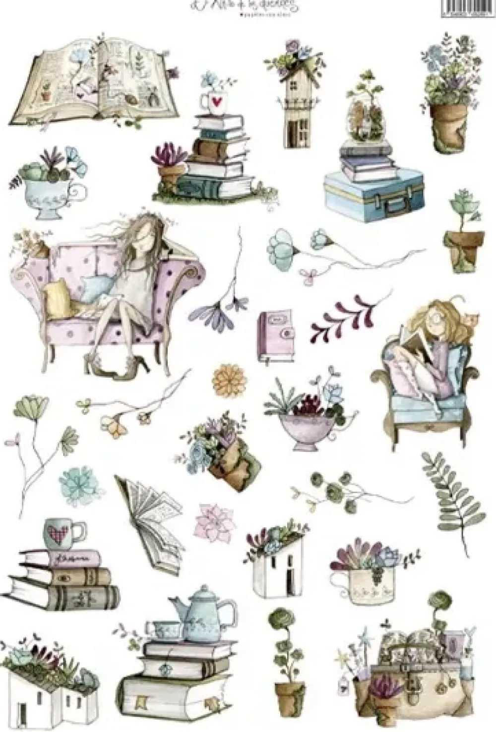 Best Papel de Arroz Leyendo Colores A3 Papeles|Decoupage