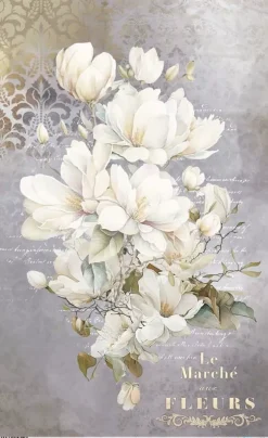 Discount Papel de Arroz Magnolias IV La Vie en Fleurs 54x33cm Papeles|Decoupage
