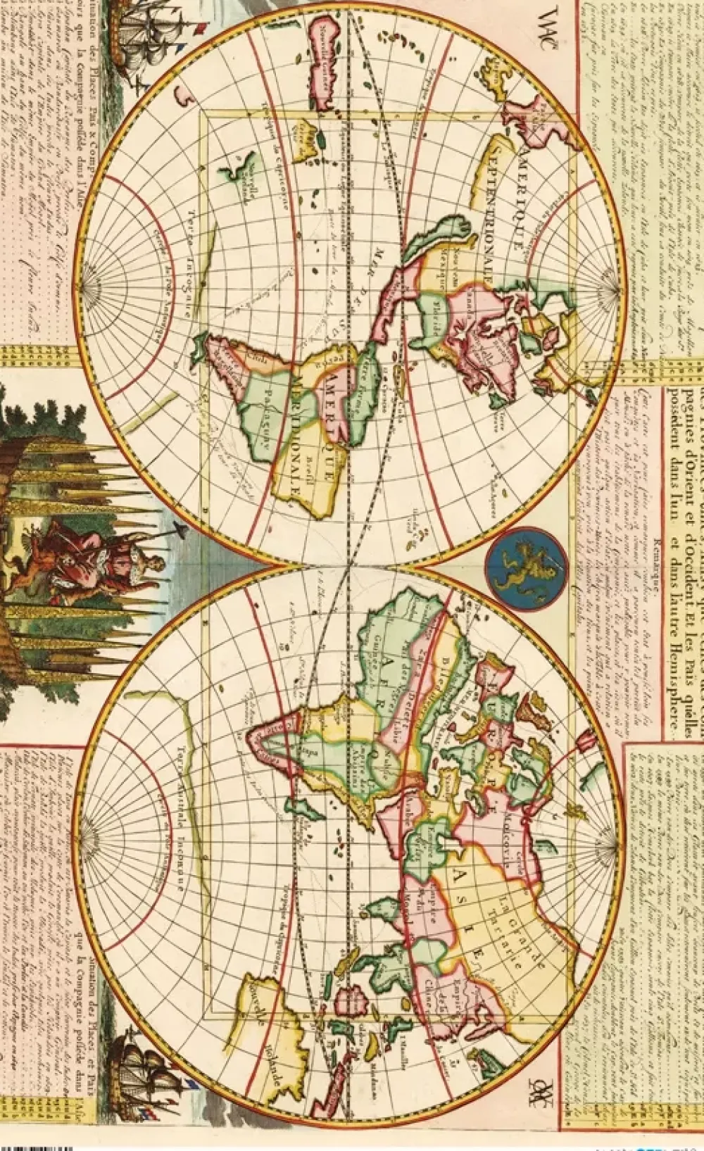 Sale Papel de arroz Mapa del mundo 54x33cm Decoupage