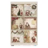New Papel de arroz Minis Father Christmas 54x33cm Navidad