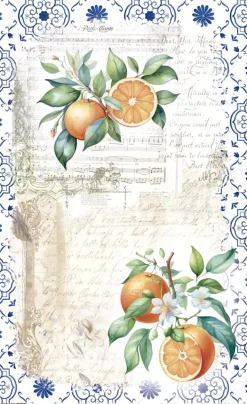 Best Papel de Arroz Oranges II Fruits Market 54x33cm Decoupage|Papeles