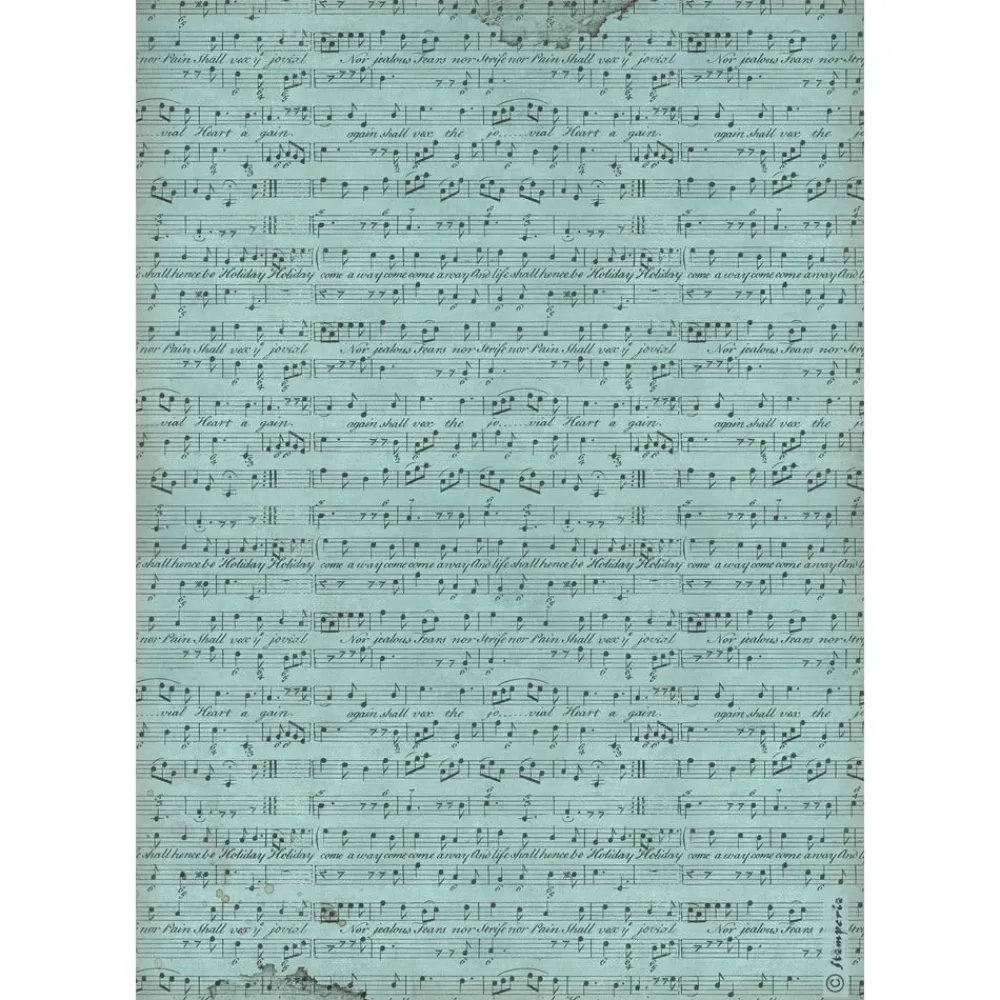 Clearance Papel de arroz Partitura Music 21x30cm Papeles|Decoupage