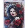 Best Papel de Arroz Rosas Rojas 29x42cm Papeles|Decoupage