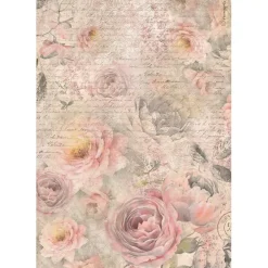 Discount Papel de Arroz Rosas Shabby Rose 21x30cm Decoupage