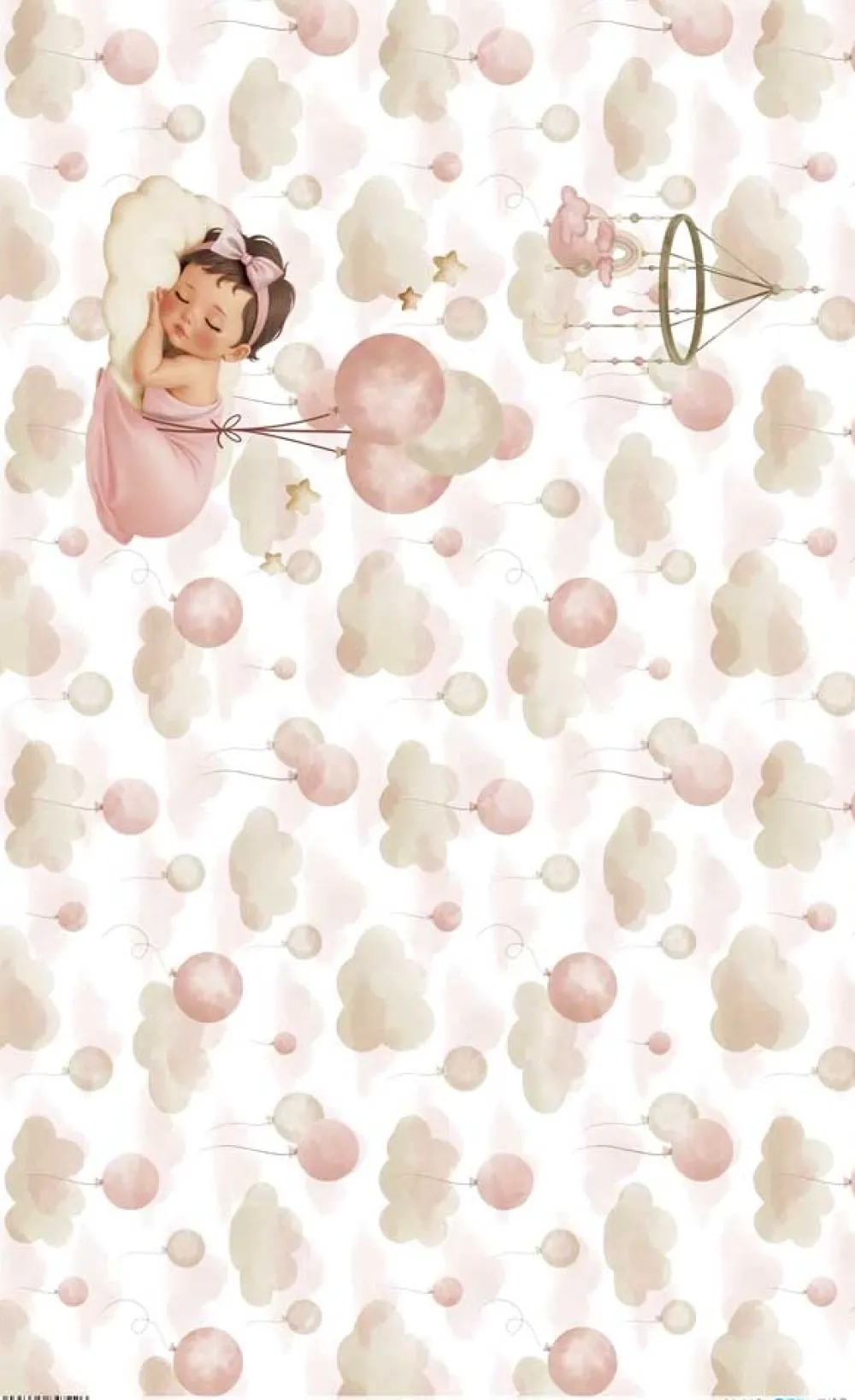 Clearance Papel de arroz Sueños Sweet Baby Girl 54x33cm Decoupage