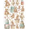 Hot Papel de arroz Teddy Bears Best Sellers 21x30cm Papeles|Decoupage