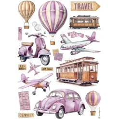 New Papel de arroz Transportes Best Sellers 21x30cm Papeles|Decoupage