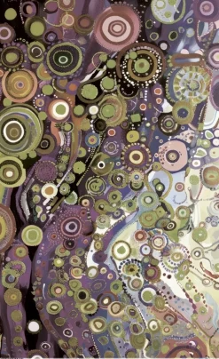 Clearance Papel de arroz Violet Abstract Art 54x33cm Decoupage