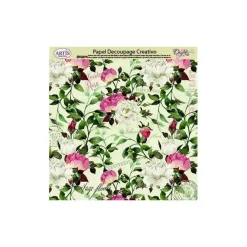 Best Papel de Decoupage 0813408 Flores vintage 32x31 cm. Dayka Papeles|Decoupage