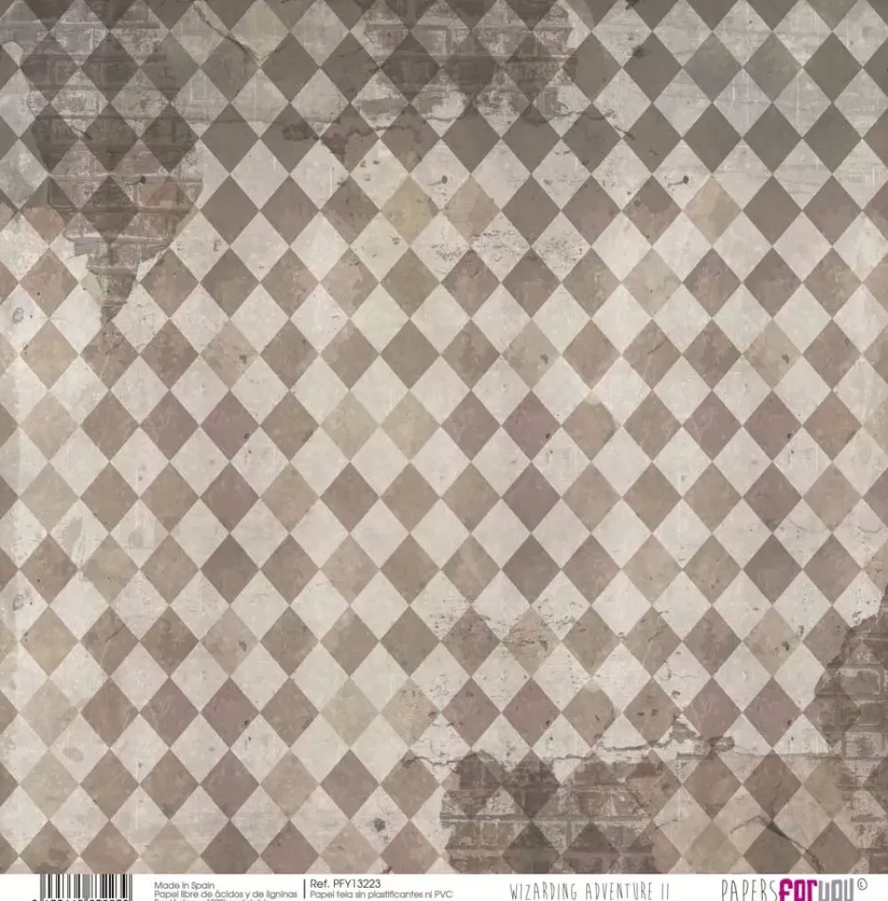 Clearance Papel de tela Rombos Wizarding Adventure II 30x30cm Papeles