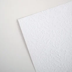 New Papel embosado Peonias Edelweiss 30x30cm Papeles