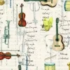 Online Papel Instrumentos musicales Papeles