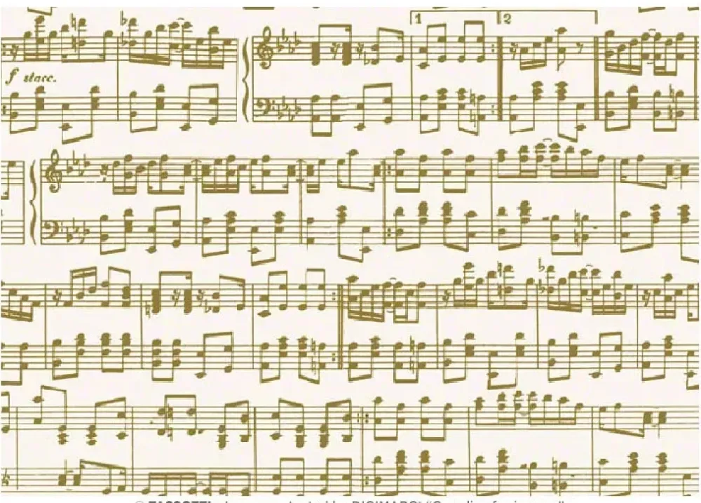 Clearance Papel Música oro Papeles