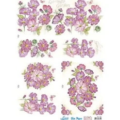 Clearance Papel Slim Decoupage Romantic Garden 47,3x33,8cm Decoupage