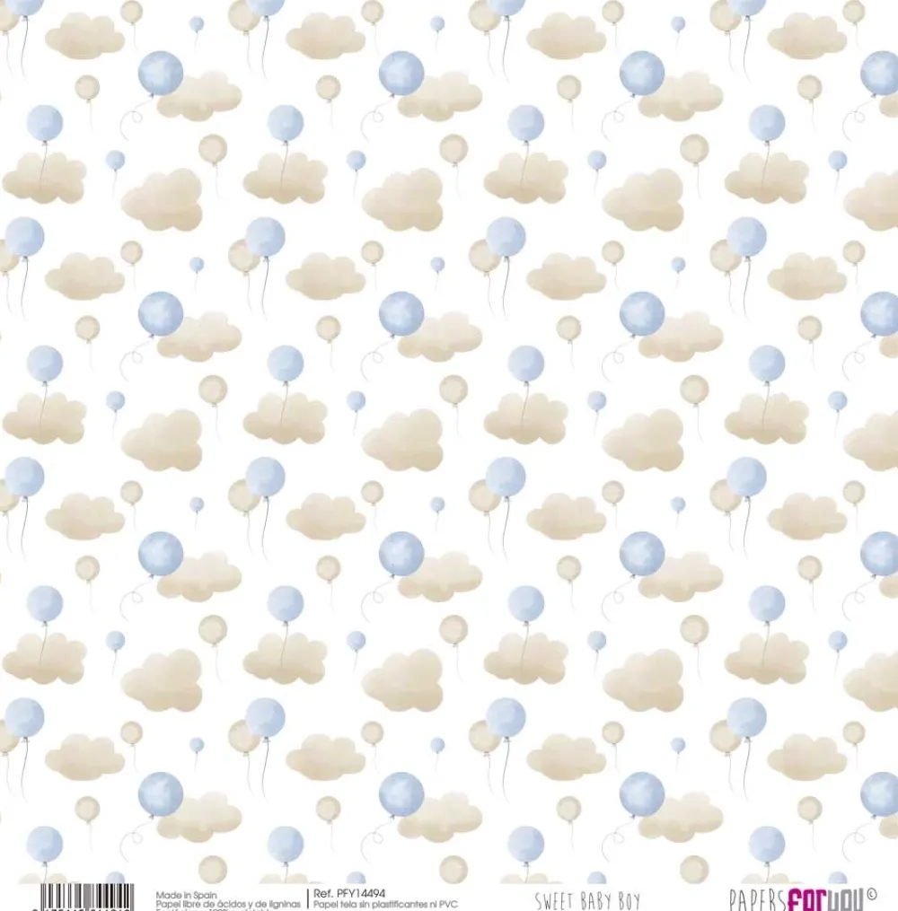 Outlet Papel Tela II Sweet Baby Boy 30x30cm Telas, Sedas Y Fieltro