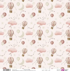 Papel Tela IV Sweet Baby Girl 30x30cm Telas, Sedas Y Fieltro