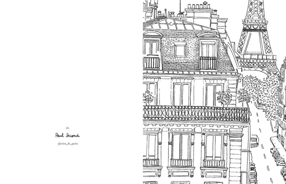 Clearance Paris Colouring Book Colorear