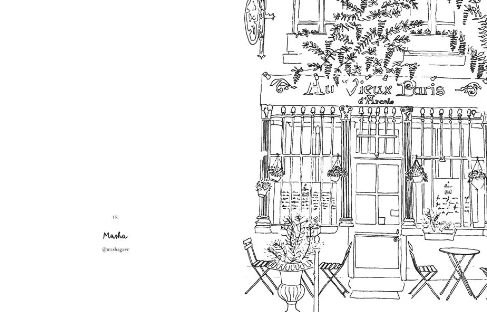 Clearance Paris Colouring Book Colorear