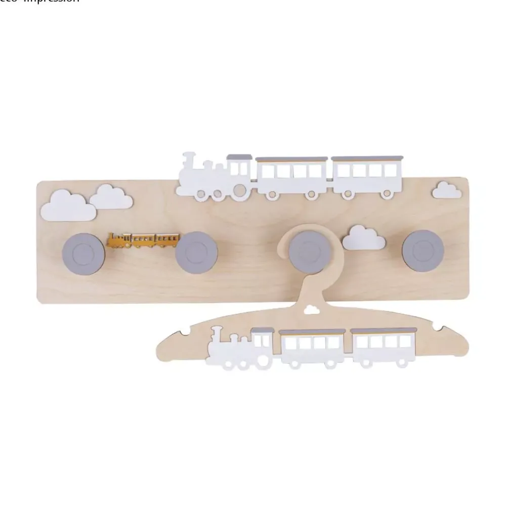 Discount Percha de Madera Tren Maderas